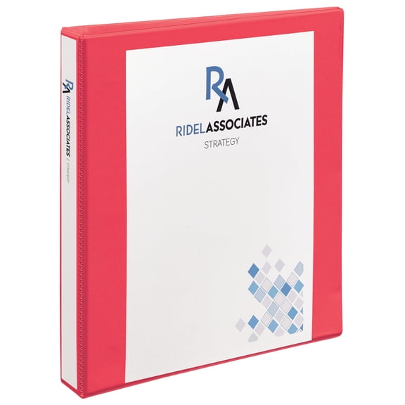 Durable View Binder With Durahinge And Slant Rings, 3 Rings, 1" Capacity, 11 X 8.5, Coral | Bundle of 5 Each