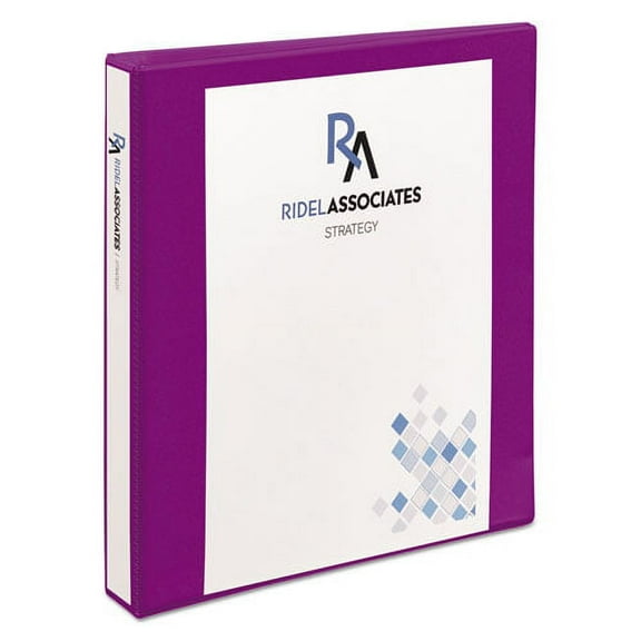 Durable View Binder With Durahinge And Slant Rings, 3 Rings, 1" Capacity, 11 X 8.5, Purple | Bundle of 10 Each