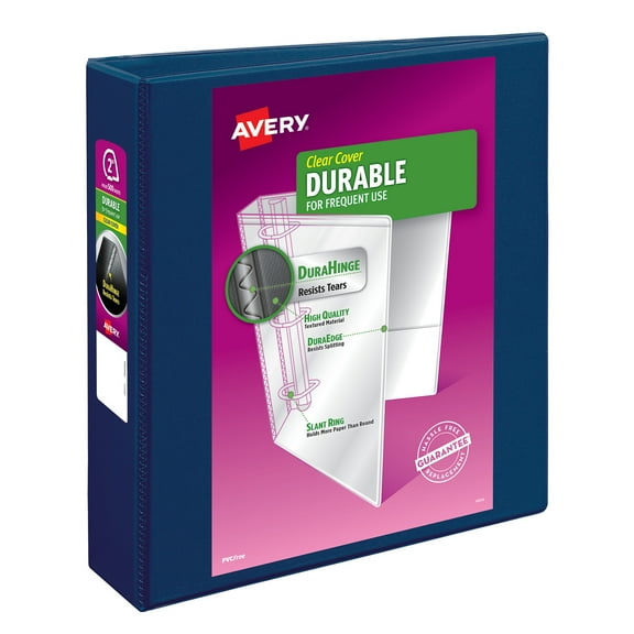Durable View Binder With Durahinge And Slant Rings, 3 Rings, 2" Capacity, 11 X 8.5, Blue | Bundle of 5 Each