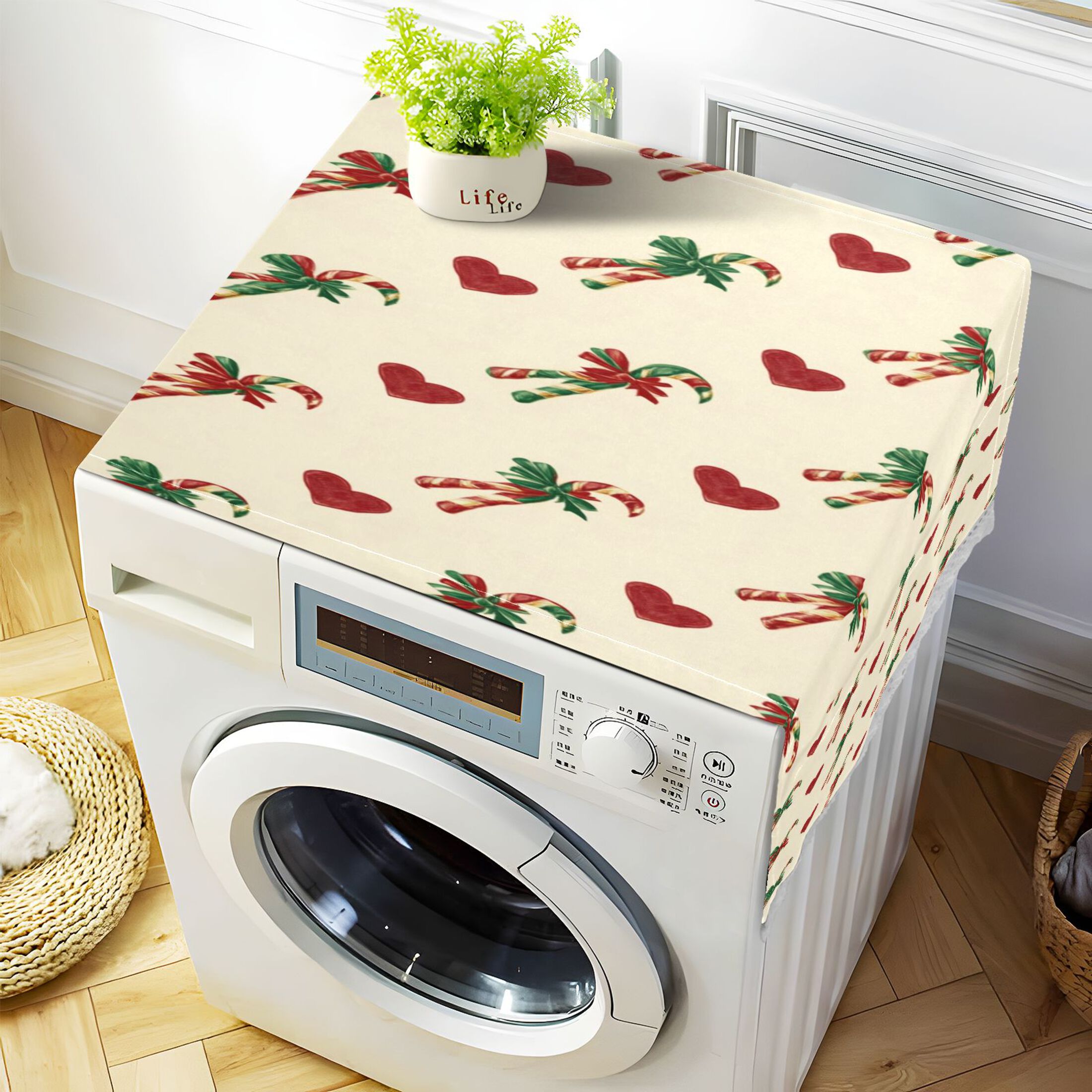 Spot Me If You Can Quilted Washer and Dryer Cover NCU0PTT986