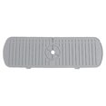 thumbnail image 1 of Durable Water Catcher Bathroom Faucet Mat Draining Pad Countertop Protector Sink Splash Guard GREY MEDIUM, 1 of 8