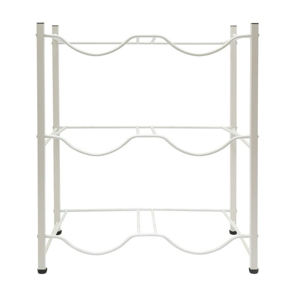 Durable Water Jug Rack with 3 Tiers for 6 Bottles, Anti-Corrosion Steel, Easy Access and Installation, Efficient Space Utilization for Organized Storage