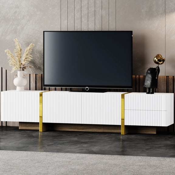 Durable & Water - Resistant - TV Stand for 80'' TVs in Home