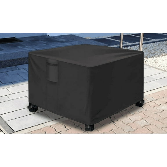 Durable Waterproof Heavy-Duty Black Square Fire Pit Cover for 32-34 Inch Gas Fire Table