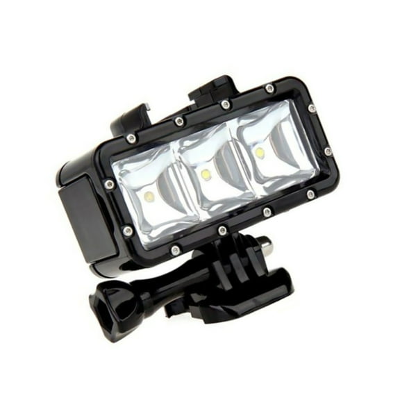 Durable Waterproof LED Light for Action Cameras 300LM, 3 Modes, 40m Waterproof for Night Shoots
