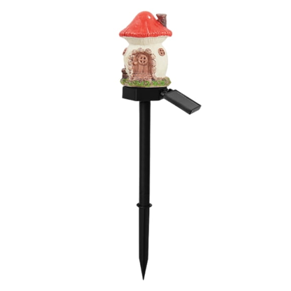 Durable Waterproof Outdoor Lamp Solar Mushroom Cottage Light for Flower Bed Pathway Use