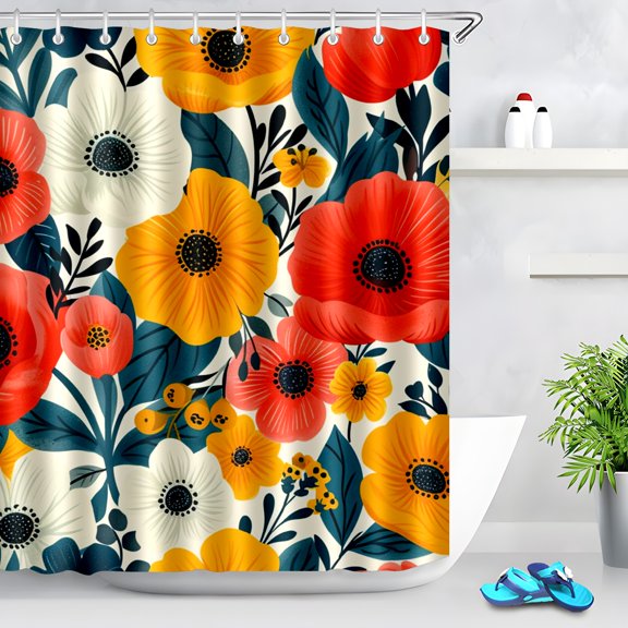 Durable Waterproof Polyester Shower Curtain Odorless Perfect for Your Bathroom Decor 60x72inch