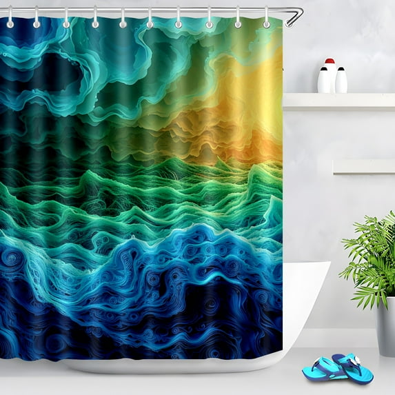 Durable Waterproof Polyester Shower Curtain Odorless Perfect for Your Bathroom Decor 60x72inch