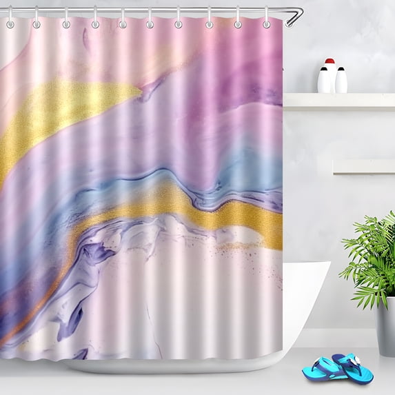 Durable Waterproof Polyester Shower Curtain Odorless Perfect for Your Bathroom Decor 60x72inch