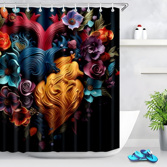 Durable Waterproof Polyester Shower Curtain Odorless Perfect for Your Bathroom Decor 72x72inch