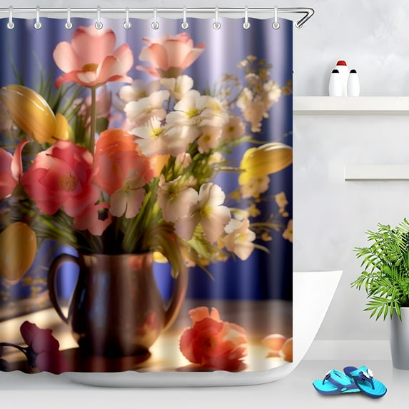 Durable Waterproof Polyester Shower Curtain Odorless Perfect for Your Bathroom Decor 72x72inch