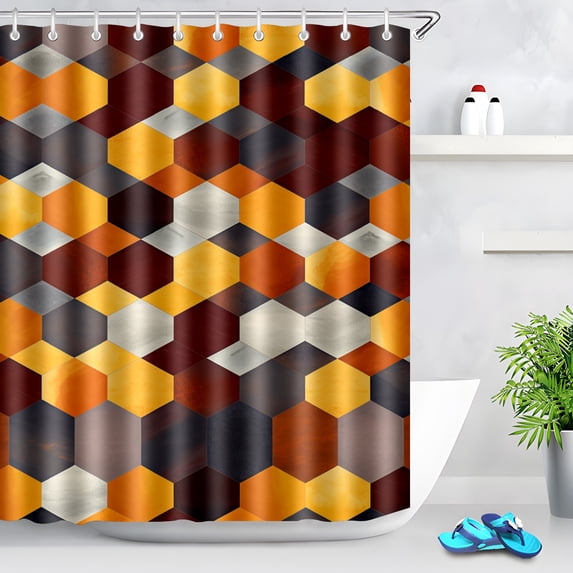 Durable Waterproof Polyester Shower Curtain Odorless Perfect for Your Bathroom Decor 72x72inch