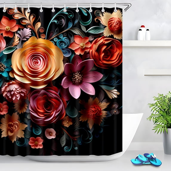 Durable Waterproof Polyester Shower Curtain Odorless Perfect for Your Bathroom Decor 72x72inch