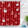 thumbnail image 1 of Durable Waterproof Polyester Shower Curtain Odorless Perfect for Your Bathroom Decor 72x72inch, 1 of 1