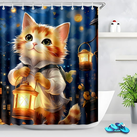 Durable Waterproof Polyester Shower Curtain Odorless Perfect for Your Bathroom Decor 72x72inch