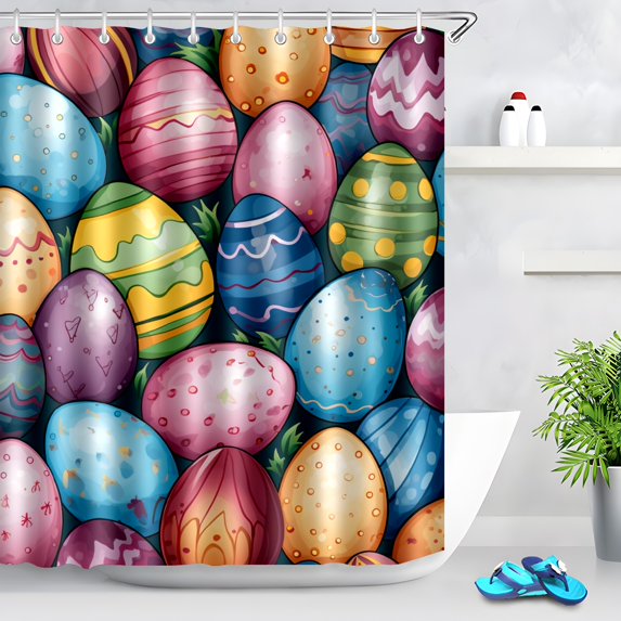 Durable Waterproof Polyester Shower Curtain Odorless Perfect for Your Bathroom Decor 72x72inch