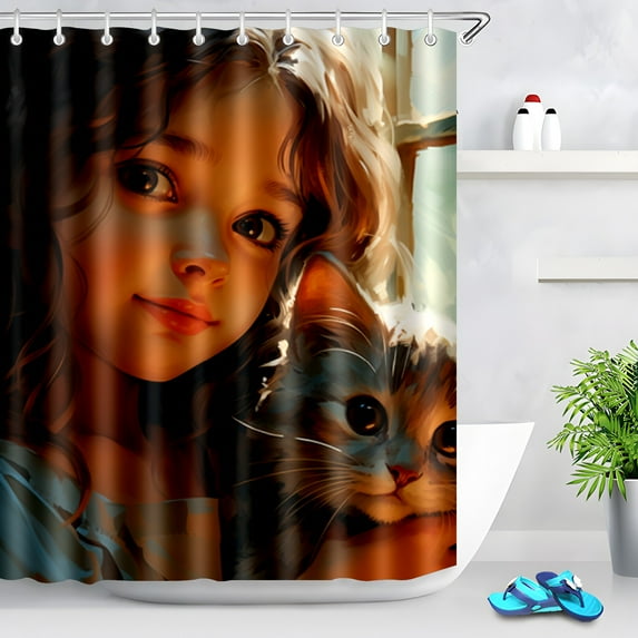 Durable Waterproof Polyester Shower Curtain Odorless Perfect for Your Bathroom Decor 72x72inch