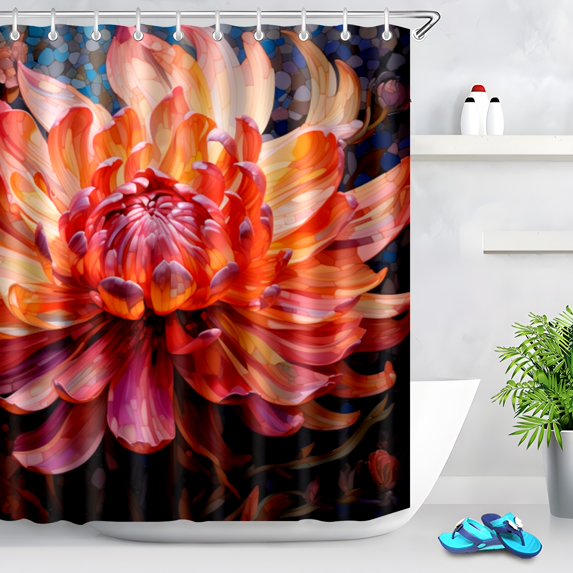Durable Waterproof Polyester Shower Curtain Odorless Perfect for Your Bathroom Decor 72x72inch