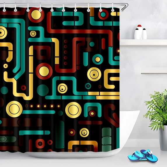 Durable Waterproof Polyester Shower Curtain Odorless Perfect for Your Bathroom Decor 72x72inch