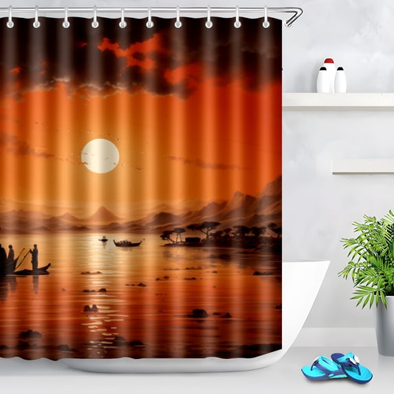 Durable Waterproof Polyester Shower Curtain Odorless Perfect for Your Bathroom Decor 72x72inch
