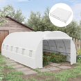 Durable Waterproof White Plastic Greenhouse Cover Replacement for Hoop