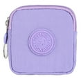 thumbnail image 1 of Durable Wear-resistant with Key Ring Male Female Canvas Wallet Money Bag Credit Card Holoder Money Coin Purse LIGHT PURPLE, 1 of 7