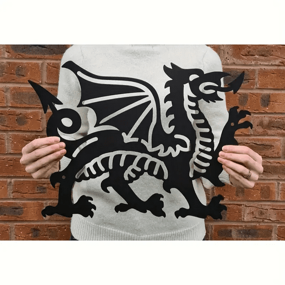 Durable Weather-Resistant Dragon Metal Art, Year-Round Elegance for Home & Garden