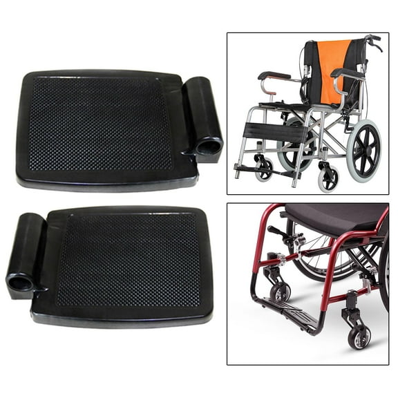 Durable Wheelchair Footrest Detachable Drive Wheelchairs Footplate, Easy to Install, Heavy Duty Wheelchair Accessories Equipment - .2cm Hole,