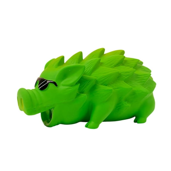 Durable Wild Boar Chew for Large Aggressive Chewers Interactive Squeaky Teething for Puppies and Adult Long Lasting Cleaning Chewing