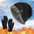 thumbnail image 1 of Durable Winter Knit Set Machine Washable Hat Gloves Easy Care for Busy Daily Life Hat Gloves, 1 of 5