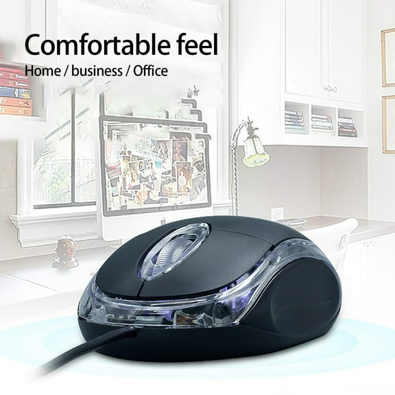 Durable Wired Game Mouse 3-Button Smooth Wheel Quiet Wired Mouse, 1200DPI Optical Mouse, Quiet Button, Ergonomic Shape, For Desktop Computers Laptops