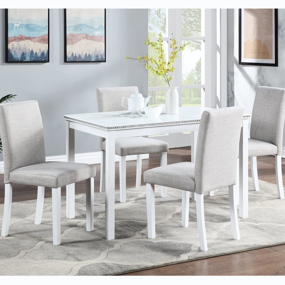 Durable Wood Dining Table Set / Spacious for Family Dining and Easy to Clean