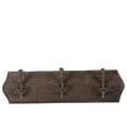 thumbnail image 1 of Durable Wood Wall Hanger With 3 Hooks, 1 of 2