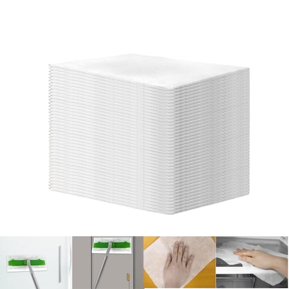 Durable XL Dry Sweeping Cloths,50pack Portable Mop Pads Floor Cloth Refills,Dust-Absorbing Disposable Pads for Cleaning Pet Hair,Duster(Mop is not Included)