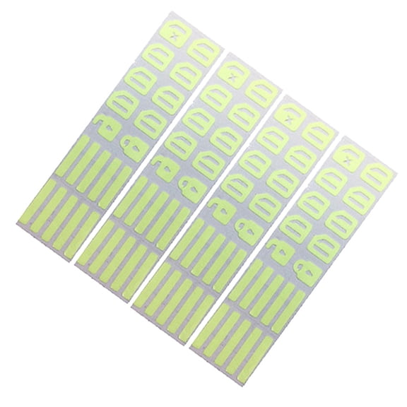 Durable and Bright Car Button Stickers Pack of 4 for Decorative Purposes