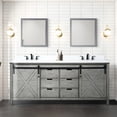 thumbnail image 1 of Durable and Spacious - 80-inch Ash Grey Double Bath Vanity with Scratch-resistant Quartz Top and Faucet Set, 1 of 3