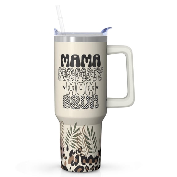 Durable and Stylish Mom Gift - 40 Oz Tumbler Cup with Lid - Fantastic Birthday Christmas Mothers Day Gift for Mom Women