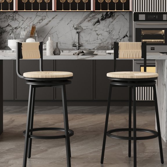 Durable black powder-coated metal frame | Suitable for various indoor occasions like home, office, and hotel | Assembly-free with adjustable legs for uneven floors