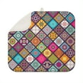 thumbnail image 1 of Durable boho kitchen drying pad 16x18 Inch with ultra-absorbent microfiber, washable and reusable, ideal for homes and cafes, 1 of 7