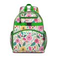 thumbnail image 1 of Durable floral student backpack, spacious and lightweight, water-resistant, multiple pockets, great for school or birthday gifts., 1 of 6