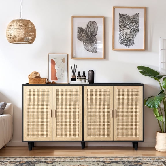 Durable particle board with solid wood legs | Versatile use in various settings | Long - lasting and stylish storage solution