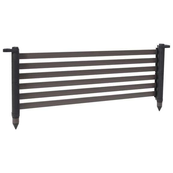 Durable privacy screen panels made of high-class PE and steel, corrosion-resistant, perfect for gardens and lawns, easy to install and clean, stylish coffee color design