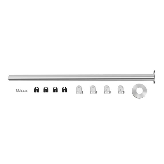 Durable stainless steel railing with 176.37 lbs load-bearing capacity, corrosion-resistant, sleek design, perfect for stairs, balconies, and supporting glass or wooden panels