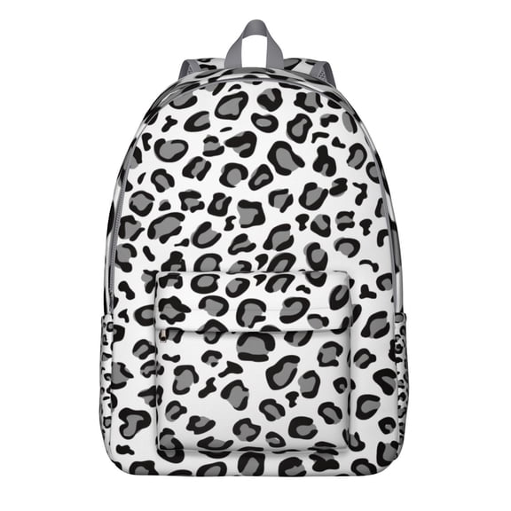 Durable student backpack featuring classic cheetah pattern and adjustable S-shaped straps, ideal for daily use