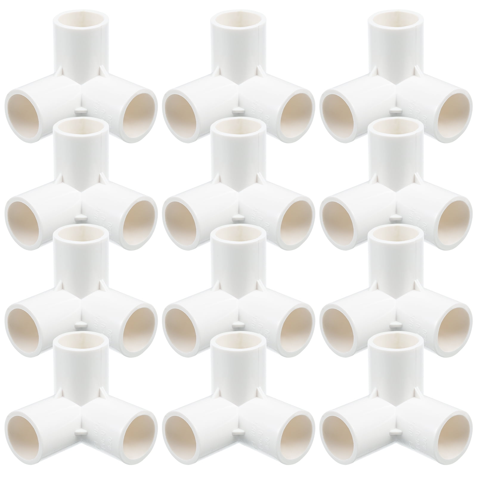 Durable threeway joints 8 Pcs 1 Bag Threeway Joint Simple Pipe