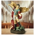 thumbnail image 1 of DurableDelights 7.48"Saint Michael Archangel Figurine Decor - Wielding Sword Poised to Vanquish Devil Dragon, 1 of 10
