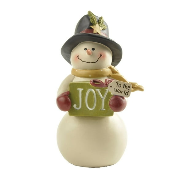 DurableDelights Snowman Resin Figurines Christmas Table Decorations Indoor and Outdoor