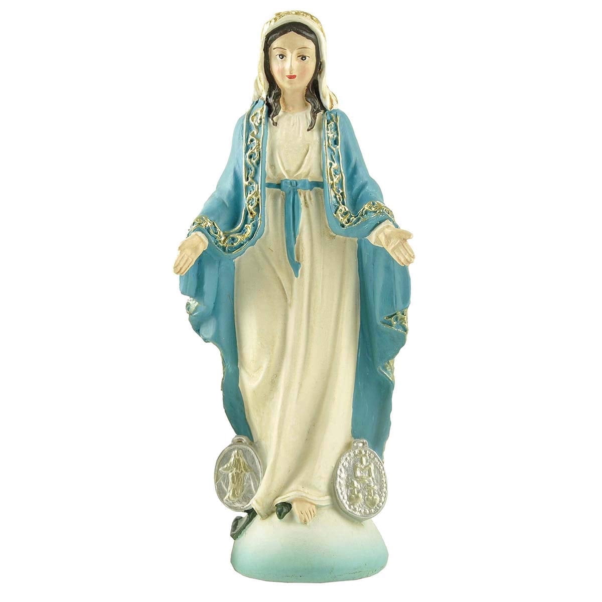Catholic Collection DurableDelights Blessed Virgin Mary Resin Figurine, Small Indoor ...