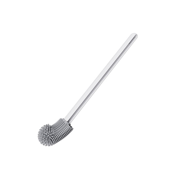 Durablity Silicone Toilet Cleanup Brush, Flexible Bendable Design Soft Bristles for Bowl Scrub, Bathroom Essentials