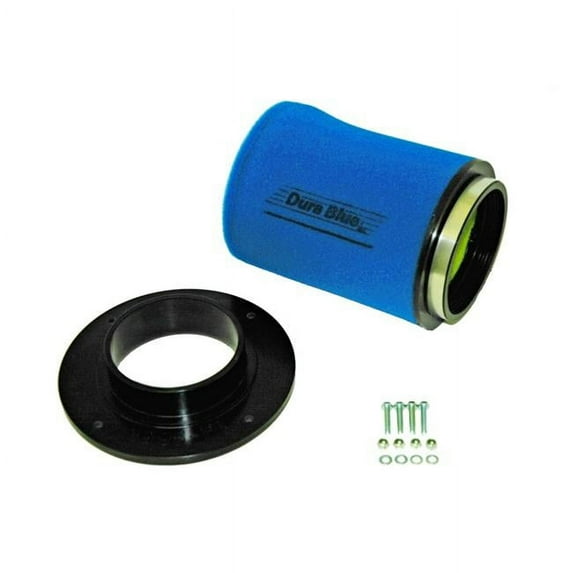 Durablue 1995k Air Filter - Power Yamaha YFZ450 2004-2009 & 12-15 Kit - Clamp-on Filter & Mounting Plate